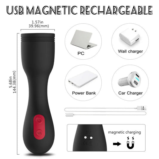 Rock Star – Textured Vibrating Penis Head Trainer