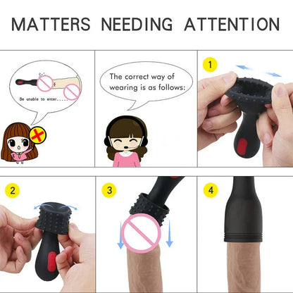 Rock Star – Textured Vibrating Penis Head Trainer