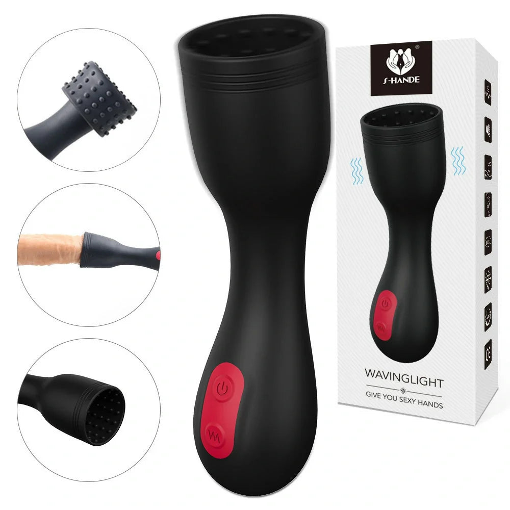 Rock Star – Textured Vibrating Penis Head Trainer