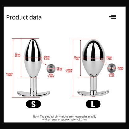 Thermal Master - Hidden Chamber Metal Butt Plug