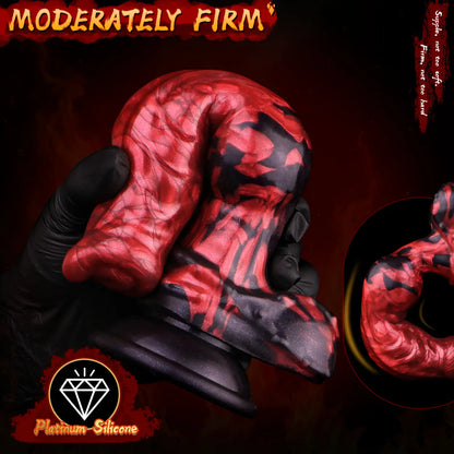 8.3in Horse Dick Dildo Red Giant Dog Dildo Anal Knot Dildo(Abner)