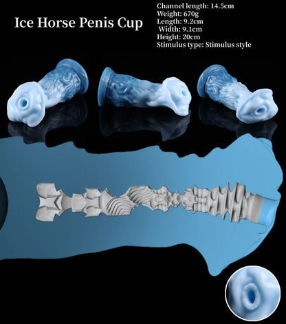 Icebergs Horse Dildo 7.8 Inches