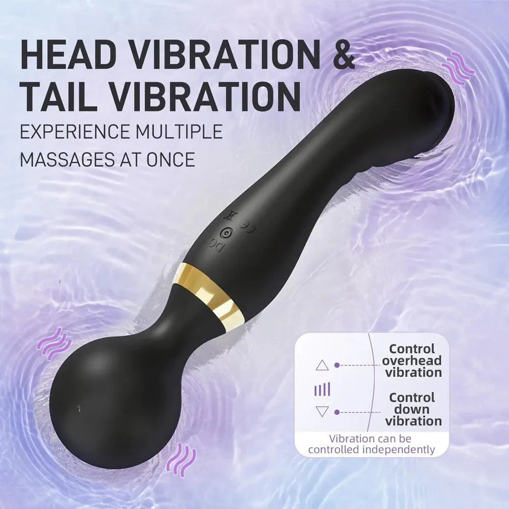 Lusttoyz Duoble Head Wand Vibrator