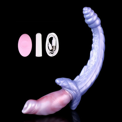 Rattletail Kane – Double-Ended Dragon Dildo with Insertable Vibrator