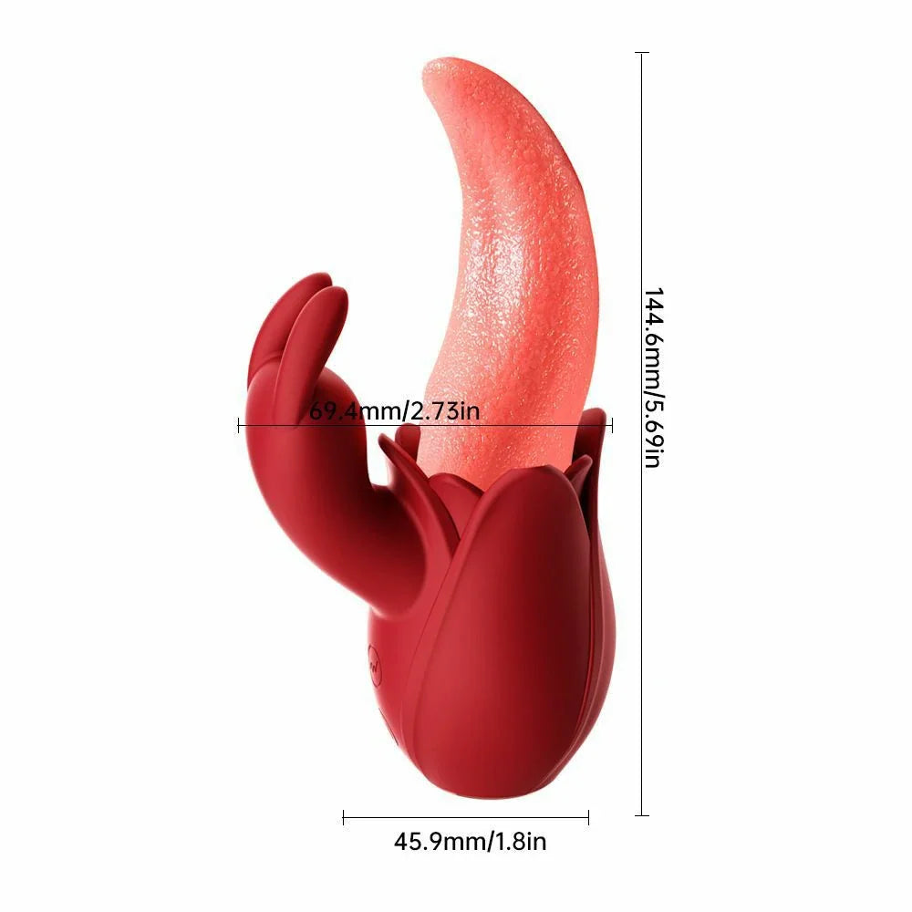 Mia – Rabbit & Tongue Dual-Stimulation Vibrator