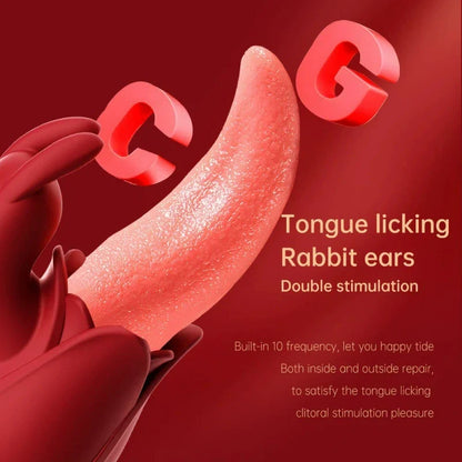 Mia – Rabbit & Tongue Dual-Stimulation Vibrator
