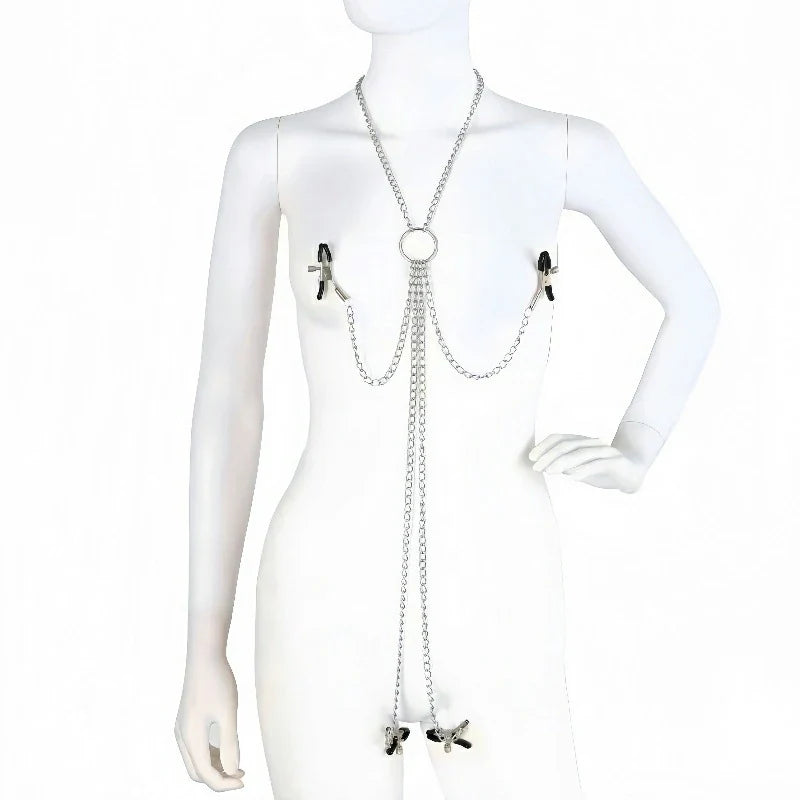 Nipple Clamps With Clit Clamp