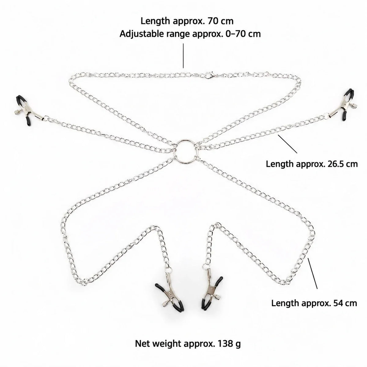 Nipple Clamps With Clit Clamp