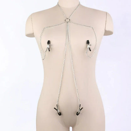 Nipple Clamps With Clit Clamp