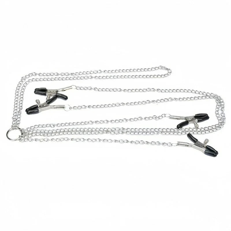 Nipple Clamps With Clit Clamp