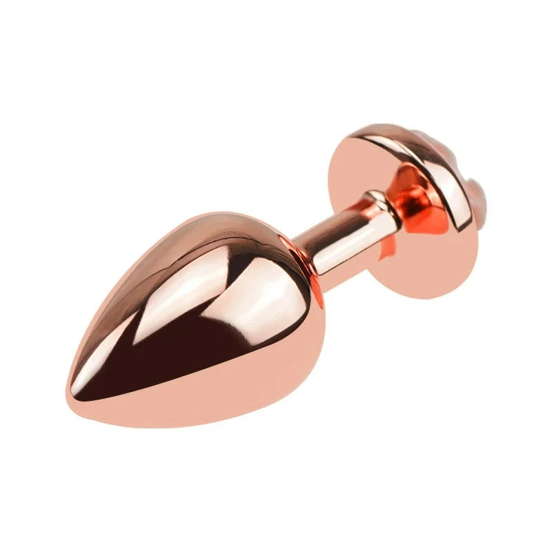 Anesidora  Pink Rose-Accented Metal Plug