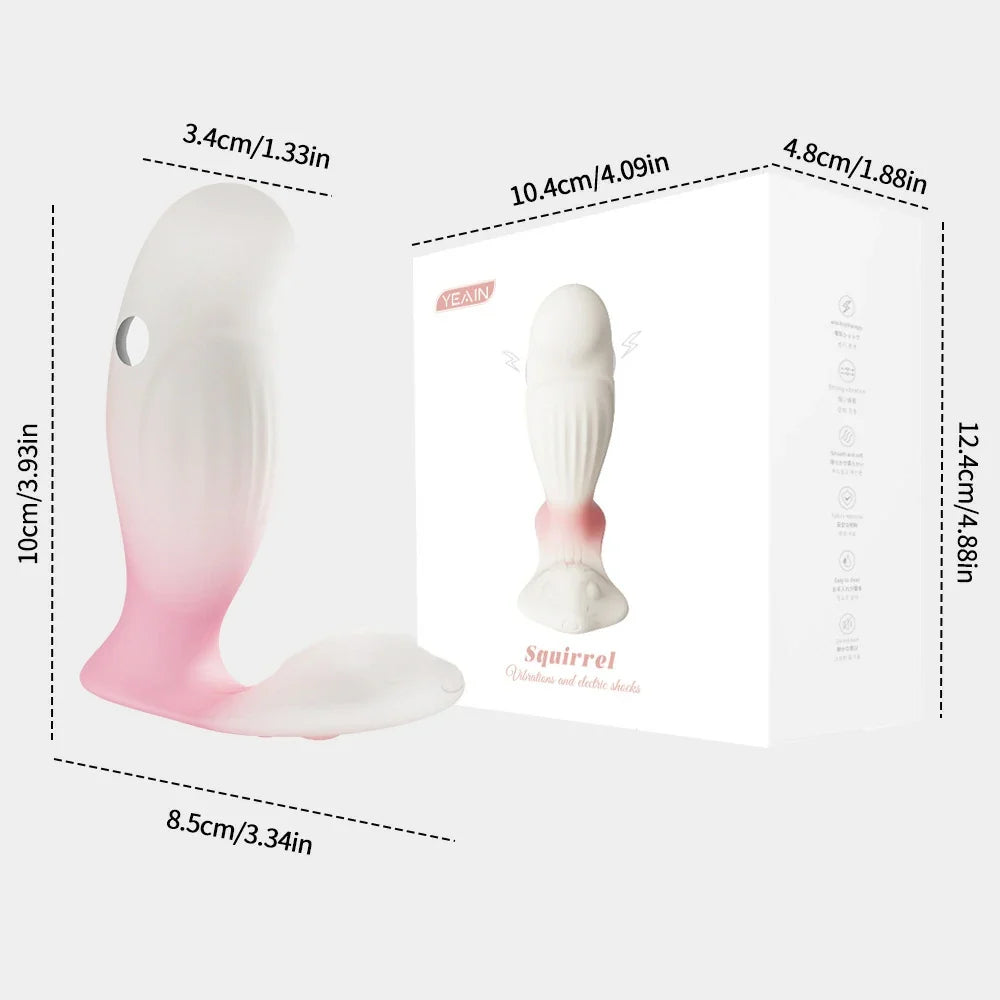 Squirrel Vibrator – Remote & App Controlled Vibration & E-Stim
