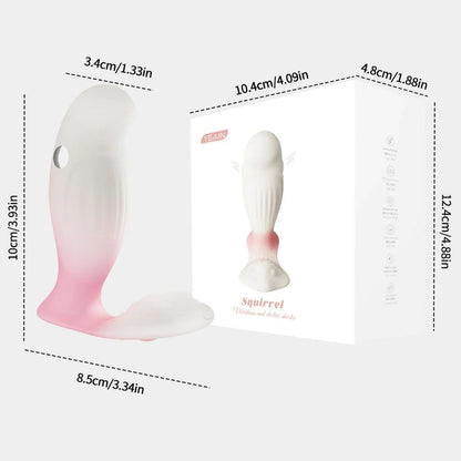 Squirrel Vibrator – Remote & App Controlled Vibration & E-Stim