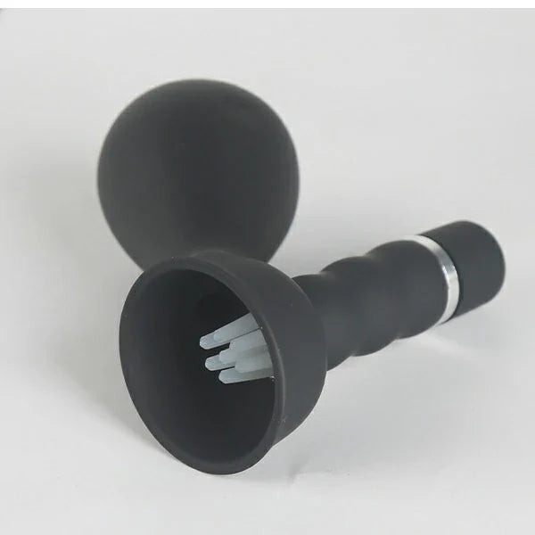 Air Pump Nipple Suction Vibrator with 7-Finger Stimulating Tips
