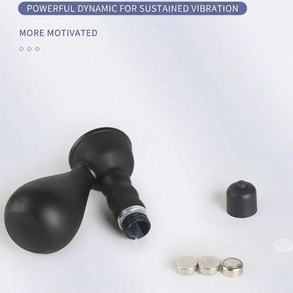 Air Pump Nipple Suction Vibrator with 7-Finger Stimulating Tips