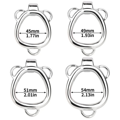FRRK Metal Seashell Shape Chastity Lock (Optional Ring Sizes)