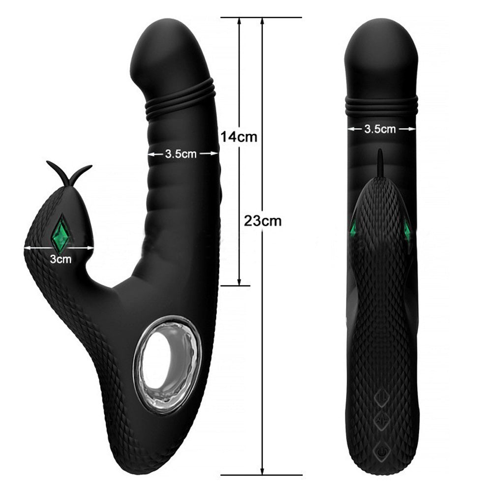 Snake-Shaped Rabbit G-Spot Vibrator