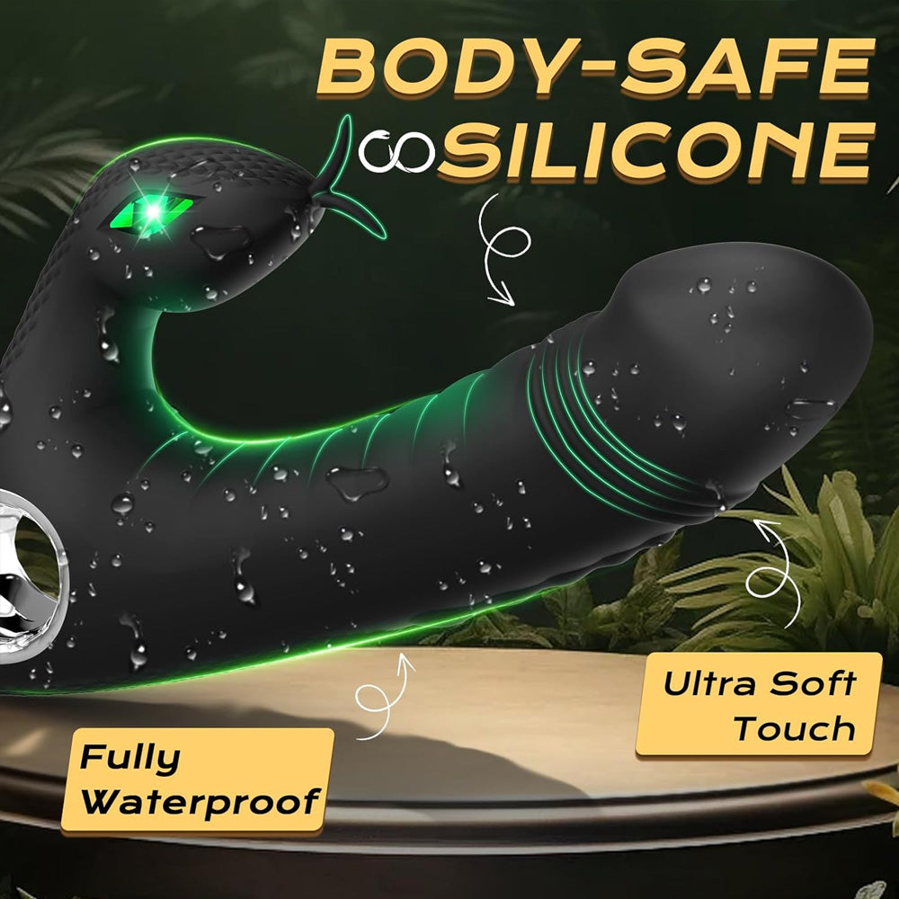 Snake-Shaped Rabbit G-Spot Vibrator