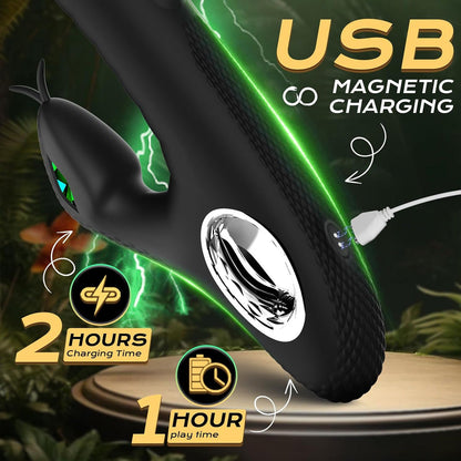 Snake-Shaped Rabbit G-Spot Vibrator