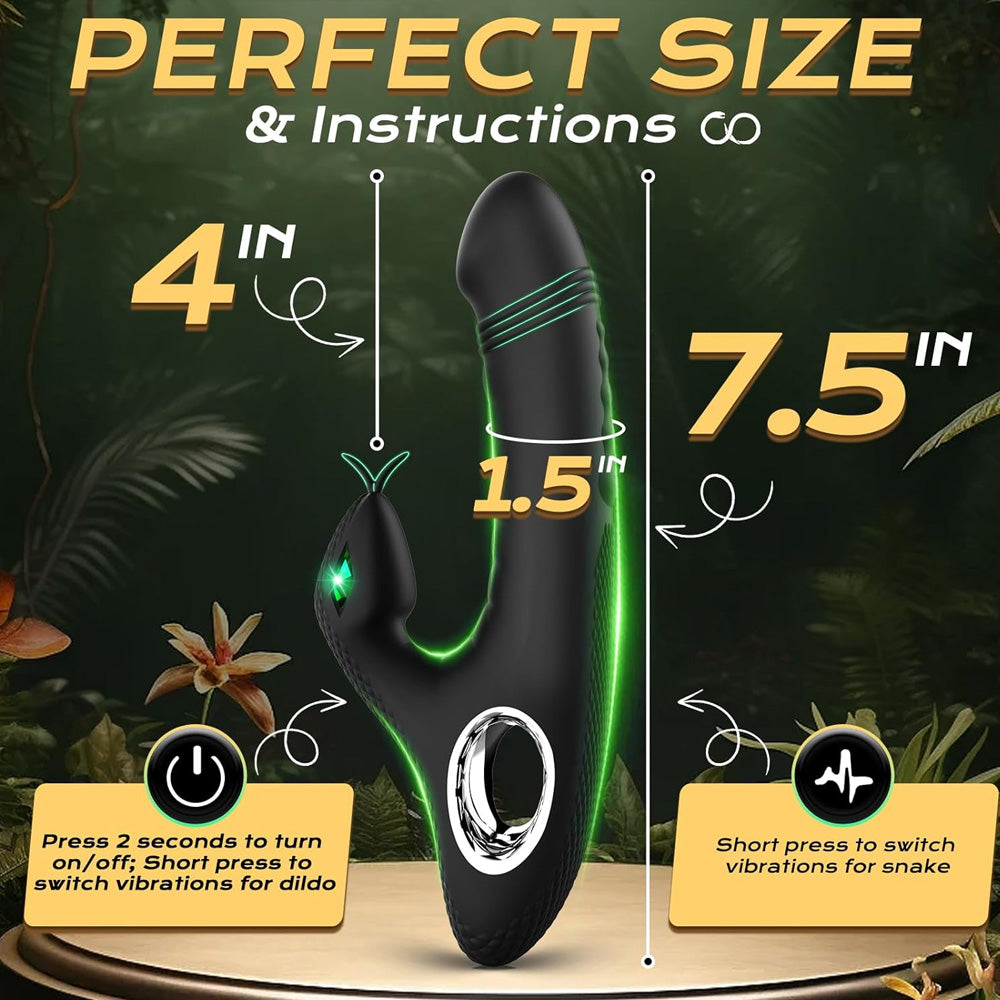 Snake-Shaped Rabbit G-Spot Vibrator