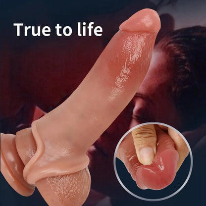 Realistic Silicone Cock Extender Sleeve