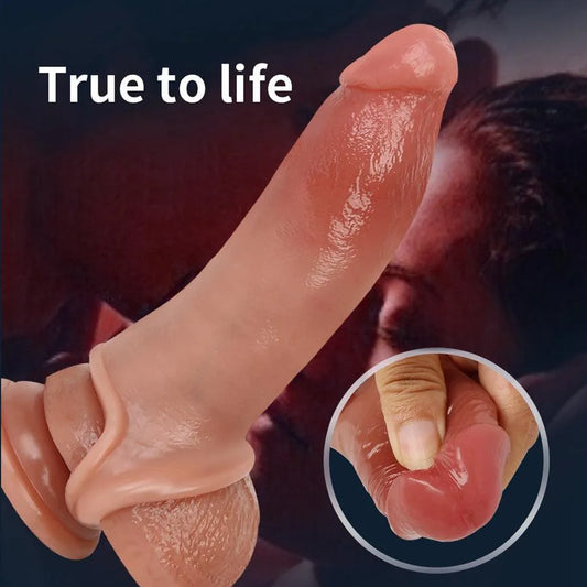 Realistic Silicone Cock Extender Sleeve