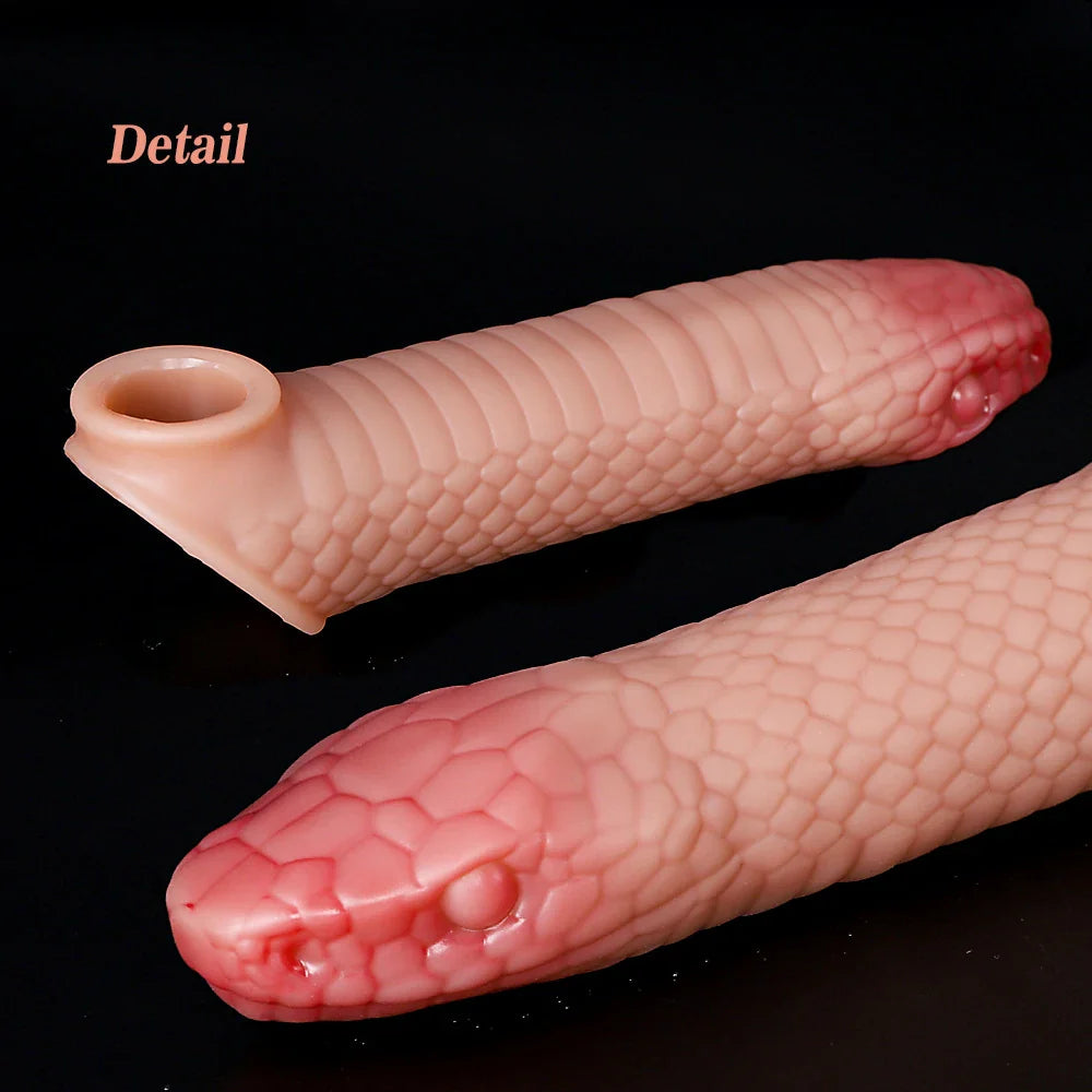 Realistic Snake Texture Penis Sleeve