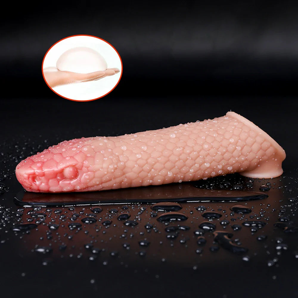 Realistic Snake Texture Penis Sleeve