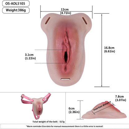 Realistic Wearable Silicone Vagina - Trans Sex Toy