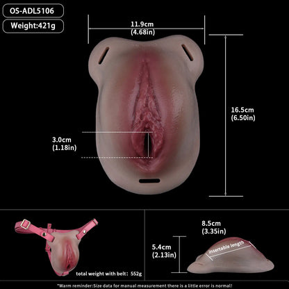 Realistic Wearable Silicone Vagina - Trans Sex Toy