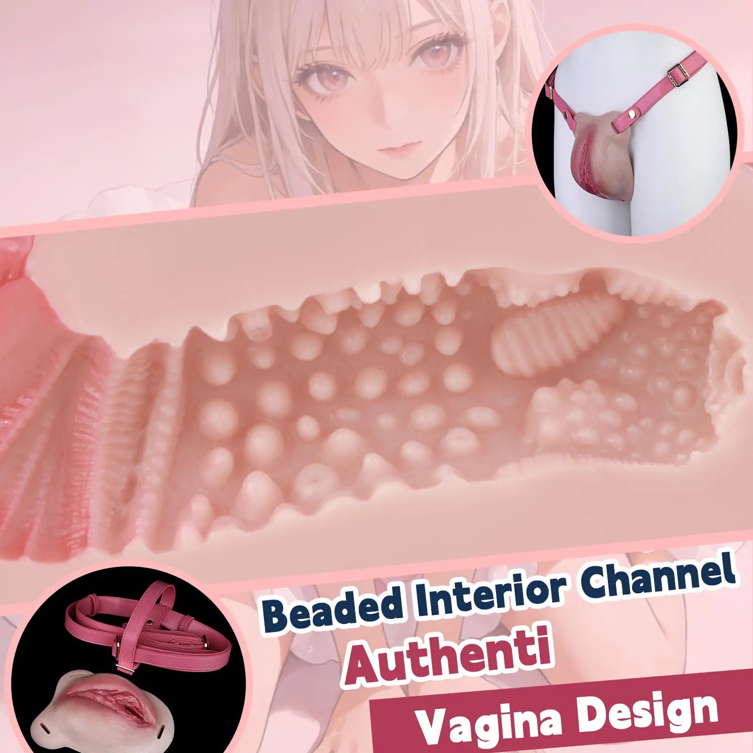 Realistic Wearable Silicone Vagina - Trans Sex Toy