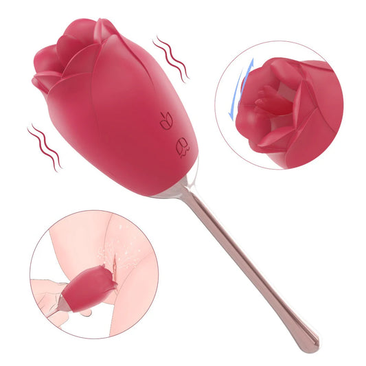Rose King Tongue Stick Vibrator