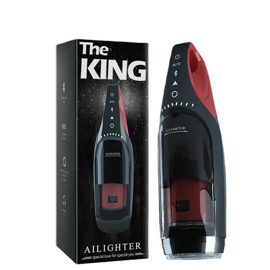 THE KING · Apex Matrix – App-Controlled Heated Telescopic Masturbator