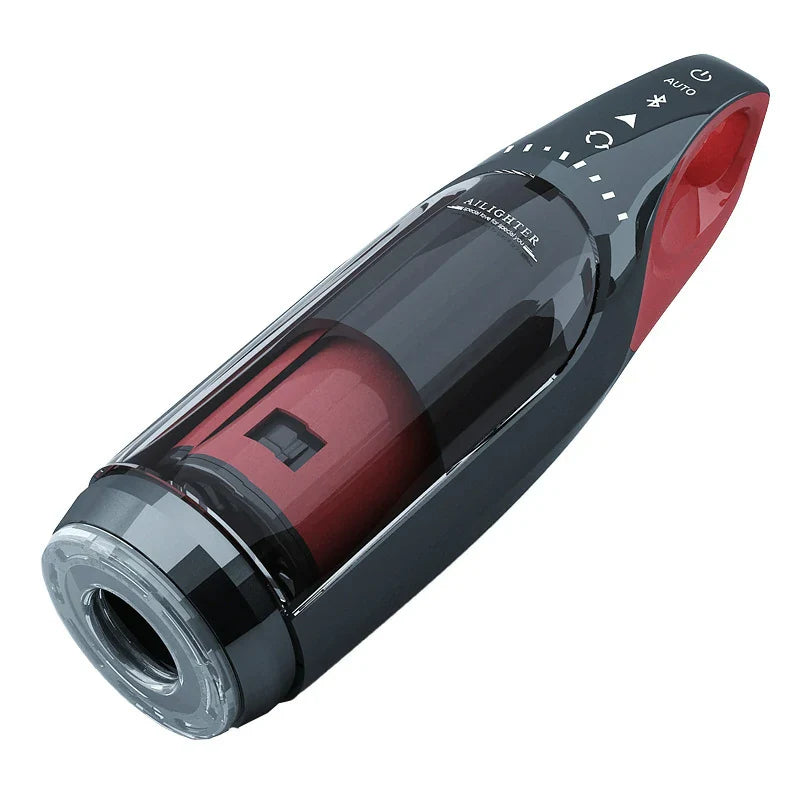 THE KING · Apex Matrix – App-Controlled Heated Telescopic Masturbator