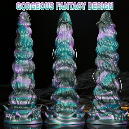 Spiral Pagoda – Textured Fantasy Dildo in S–XXL Sizes