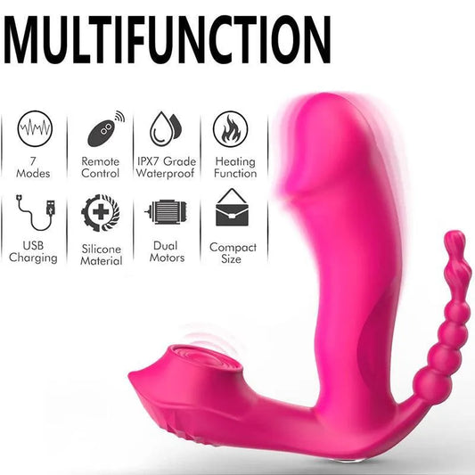 Sucking Dildo Vibrator With Remote Control