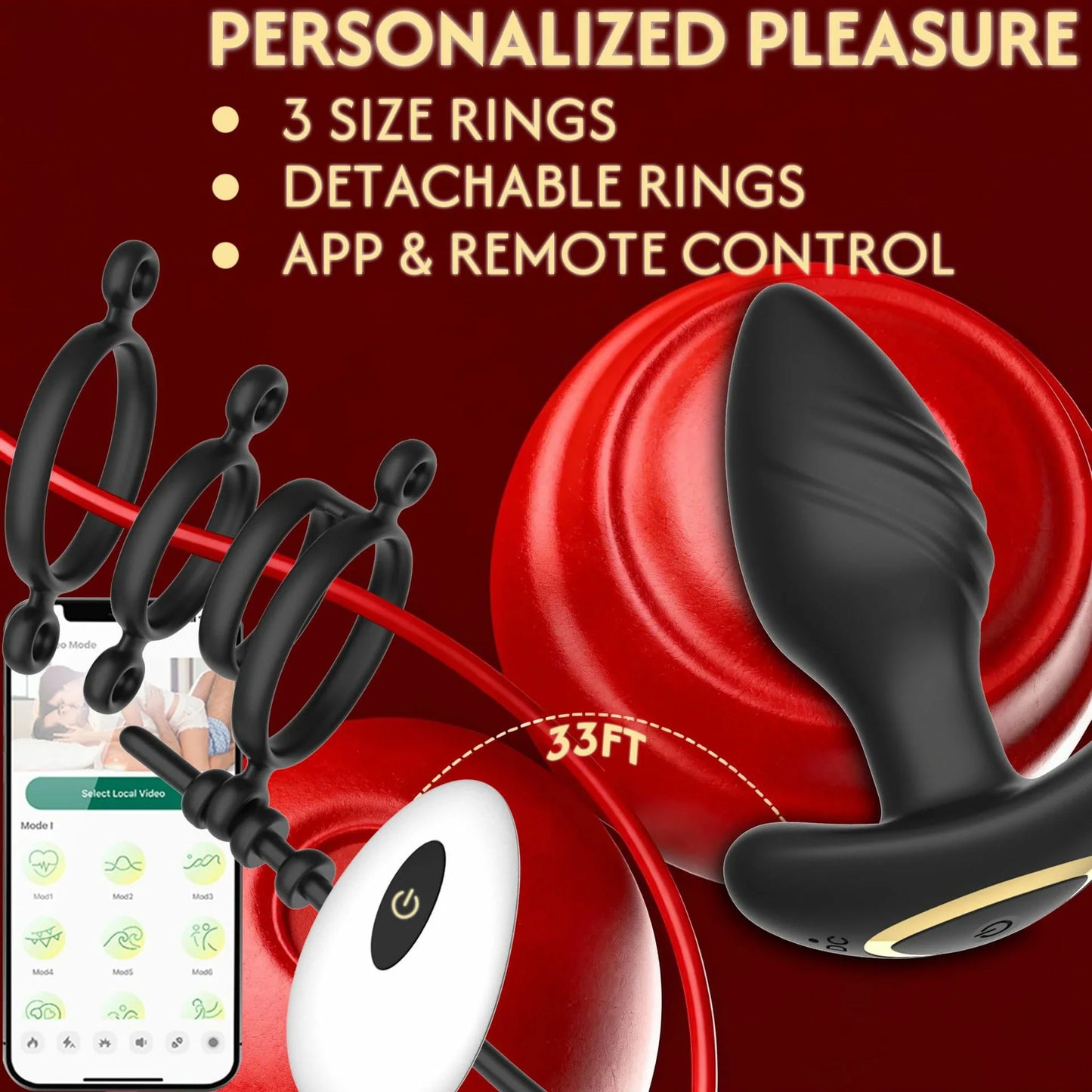 SwivelPulse App Prostate Massager