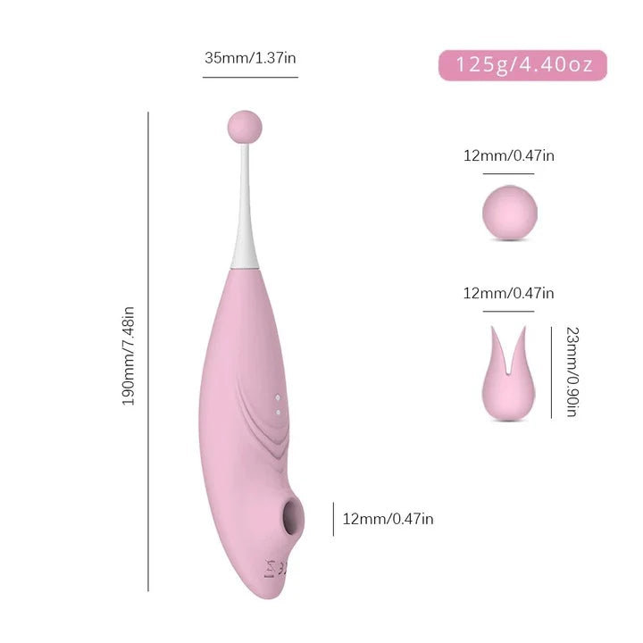 Tip Vibrator Dual Stimulation With Clit Sucking