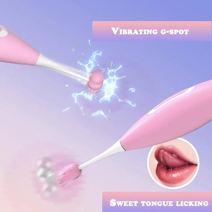 Tip Vibrator Dual Stimulation With Clit Sucking