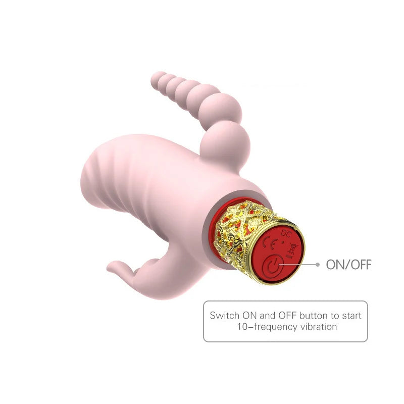 Triple Stimulater Clitoral G-Spot Anus Vibrator