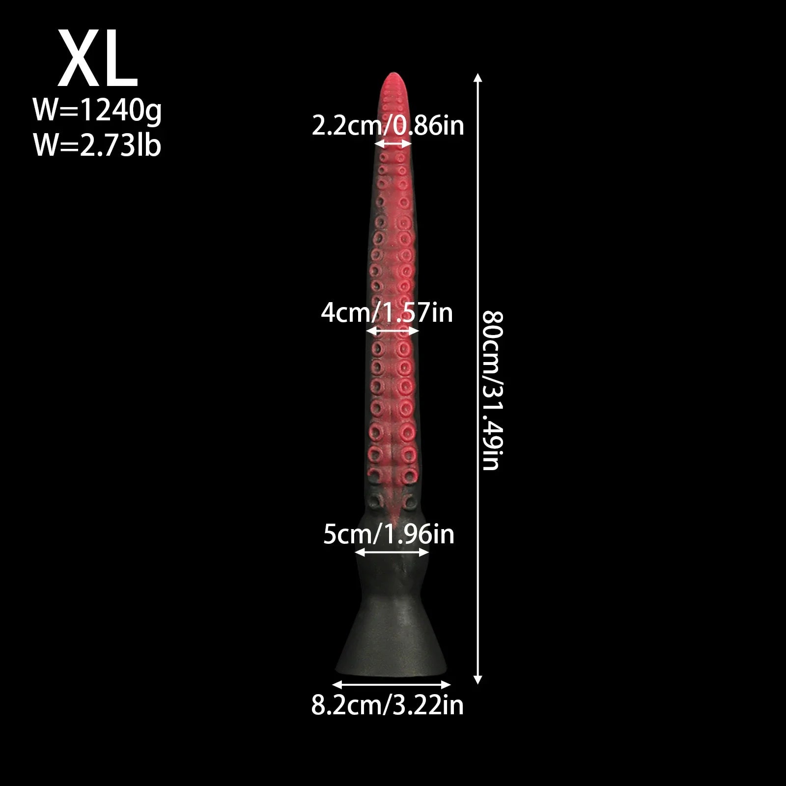 Deep Realm  Extra-Long Spiral Suction Dildo