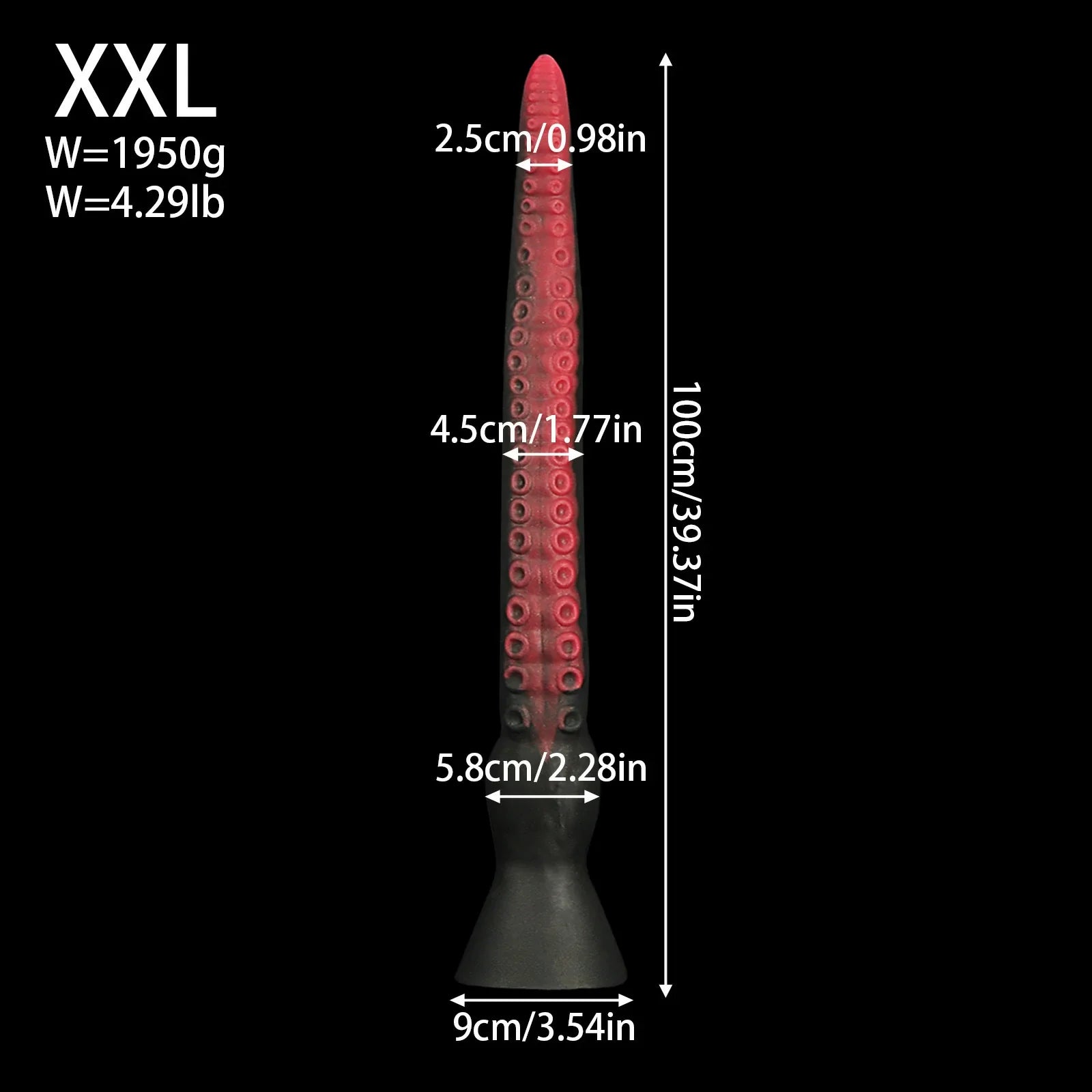 Deep Realm  Extra-Long Spiral Suction Dildo