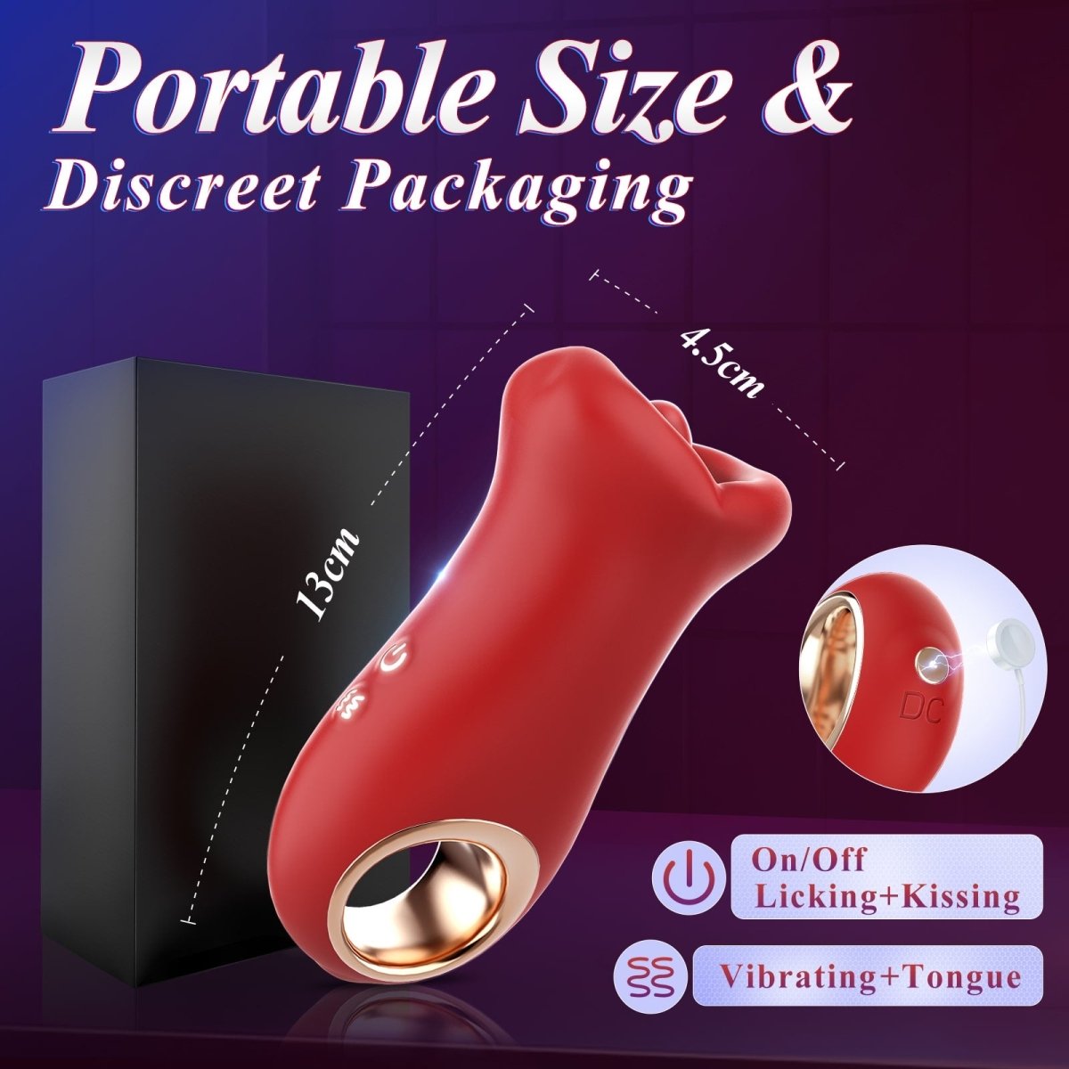 Lips Sex Toy Realistic Tongue Vibrators