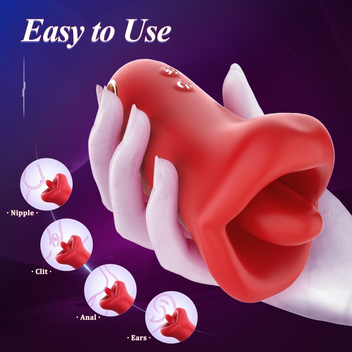 Lips Sex Toy Realistic Tongue Vibrators