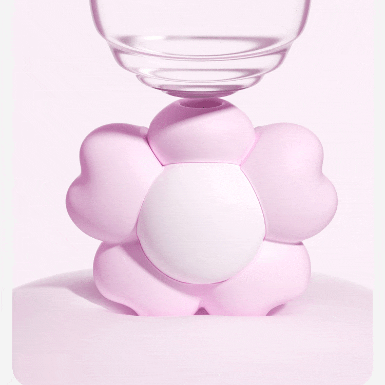 ZEMALIA Flower Clock 2-in-1 Sucking & Thrusting Vibrator Set