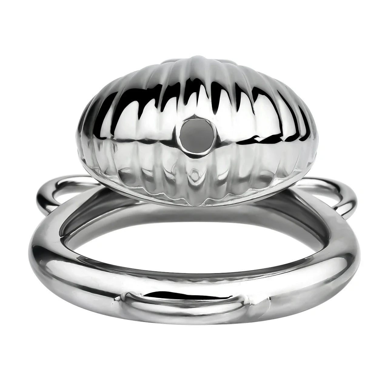 FRRK Metal Seashell Shape Chastity Lock (Optional Ring Sizes)