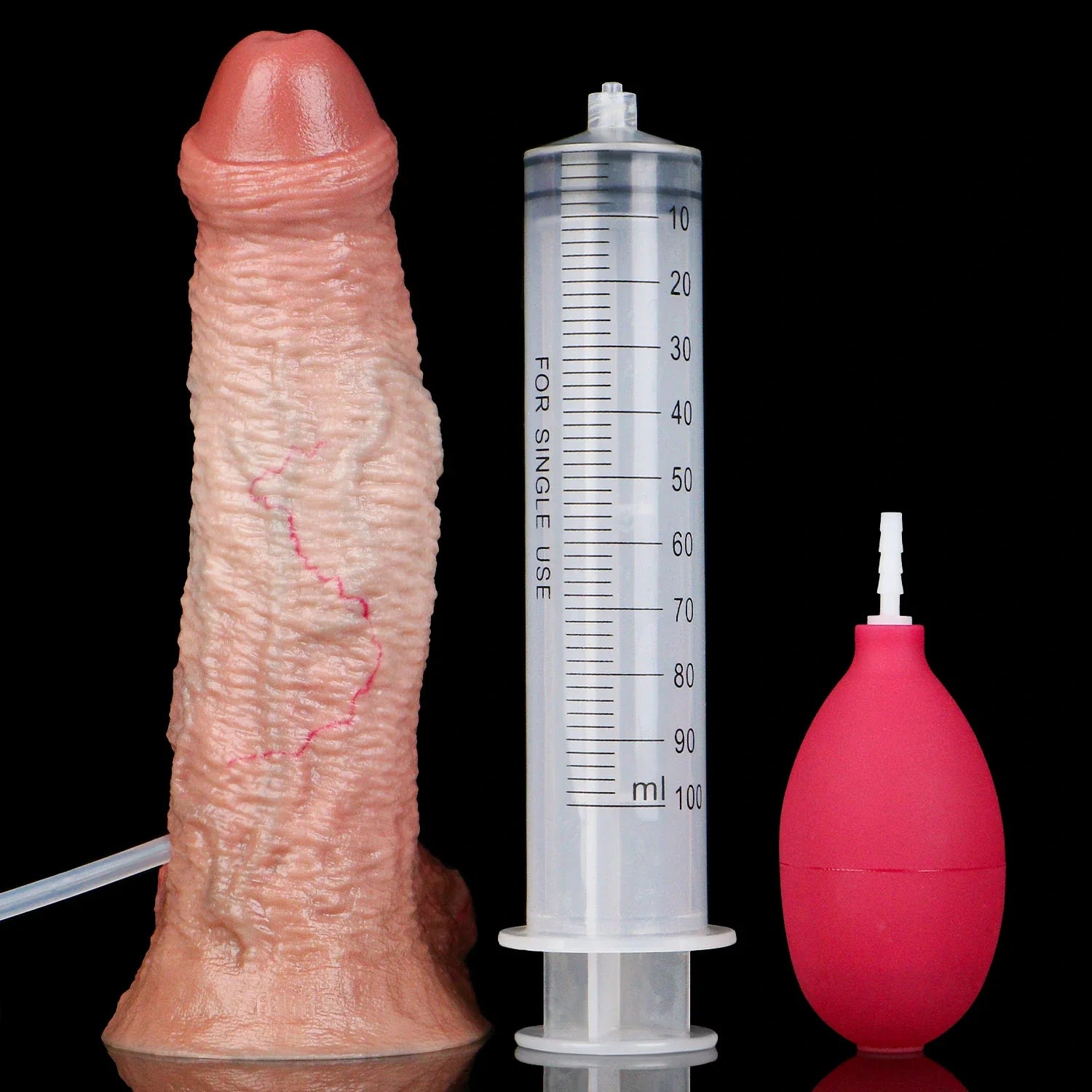 Squirting Realistic Dildo with Ejaculation System & Suction Base