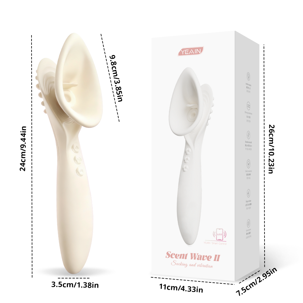 YEAIN 2 App-Controlled Clit Sucking & G-Spot Vibrator
