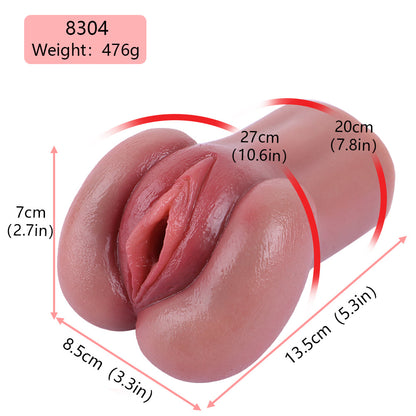 Pocket Pussy Life Size Male Masturbator - Premium Silicone Penis Blowjob Sex Toy for Men