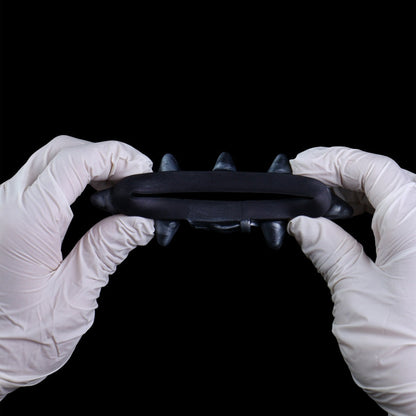 Wolf-Fang Cock Ring Set – Premium Platinum Silicone | 4 Sizes | Dark Series